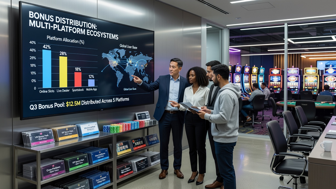 Overzicht van bonusallocatie over slots, live casino en mobiele interfaces