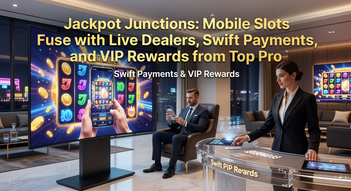 Smartphone met live dealer blackjack, snelle betalingsapp en jackpot teller die oploopt, VIP-level indicator zichtbaar