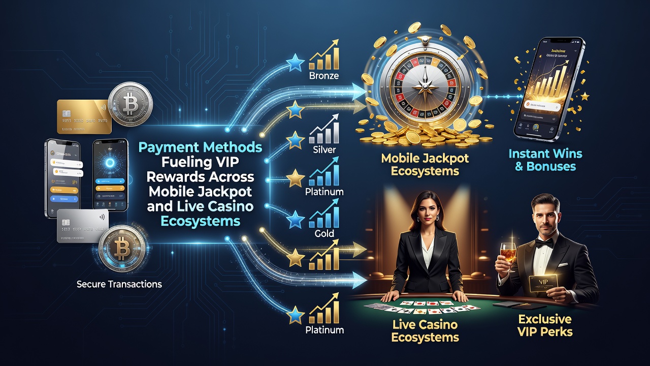 Live casino en mobiele jackpot ecosystemen met betaalintegraties voor VIP-rewards