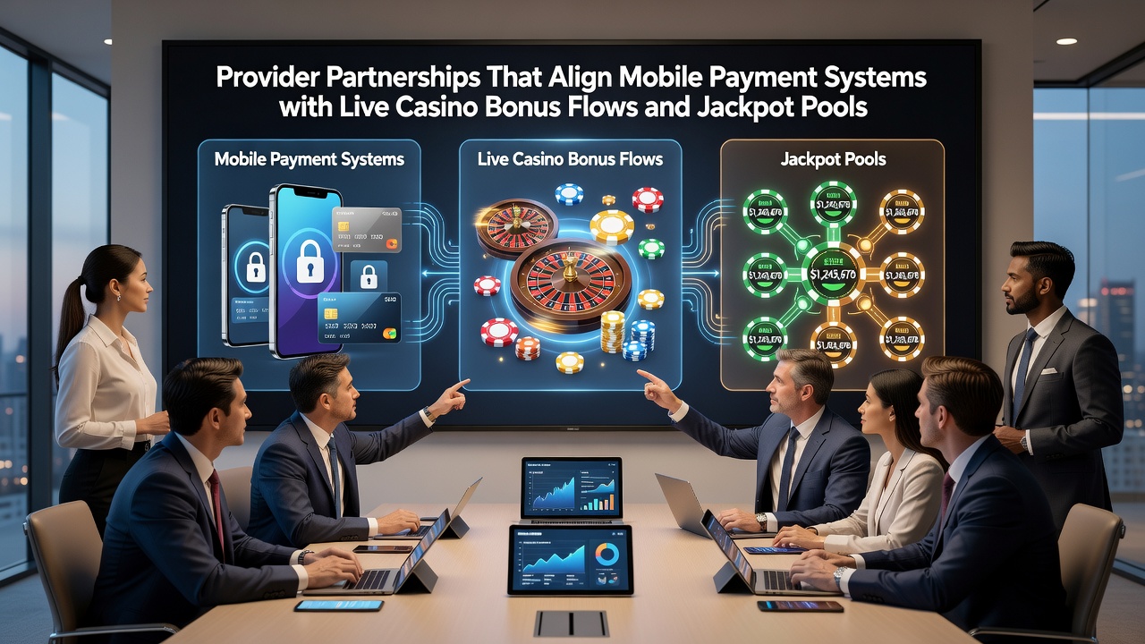 Mobiele betalingssystemen gekoppeld aan live casino bonussen en jackpot pools in actie