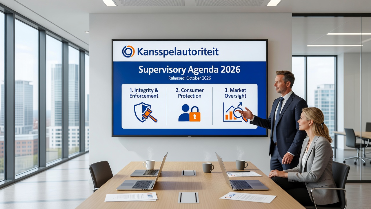 Speelautomaten in een opslagruimte met documentatie over illegale netwerken en toezicht